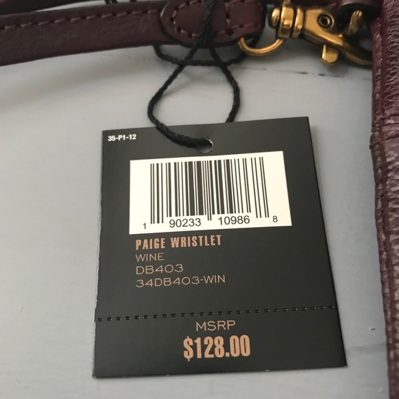 NWT Frye Wristlet Leather Wine color - Picture 2 of 11